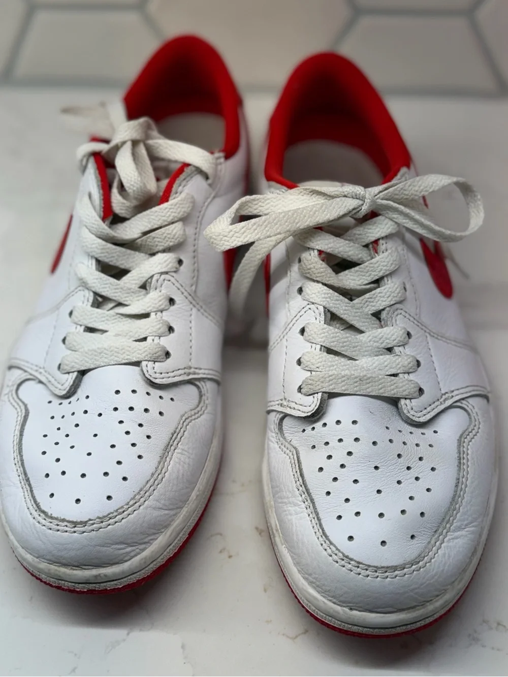 Nike Air Jordan 1 Low OG White “University Red